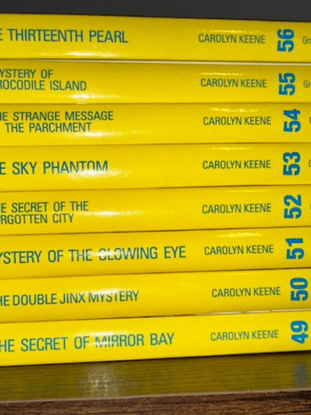 Nancy Drew books. Hardcover. Like new. Carolyn Keene. #49-56